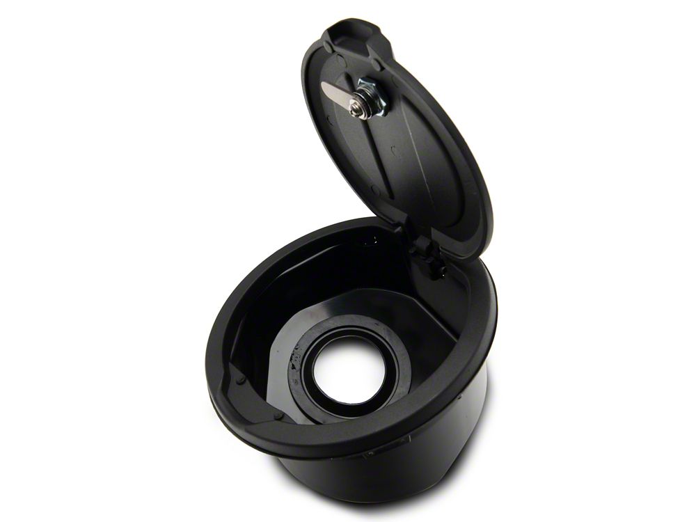 RedRock Locking Aluminum Fuel Filler Door Cover (18-25 Jeep Wrangler JL, Excluding Diesel)