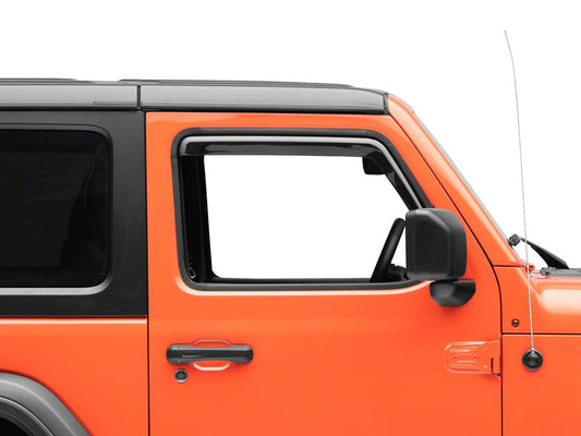 RedRock In-Channel Window Deflectors (18-25 Jeep Wrangler JL 2-Door)