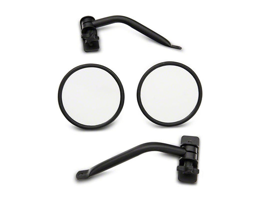 RedRock Detachable Round Trail Mirrors (97-18 Jeep Wrangler TJ & JK)