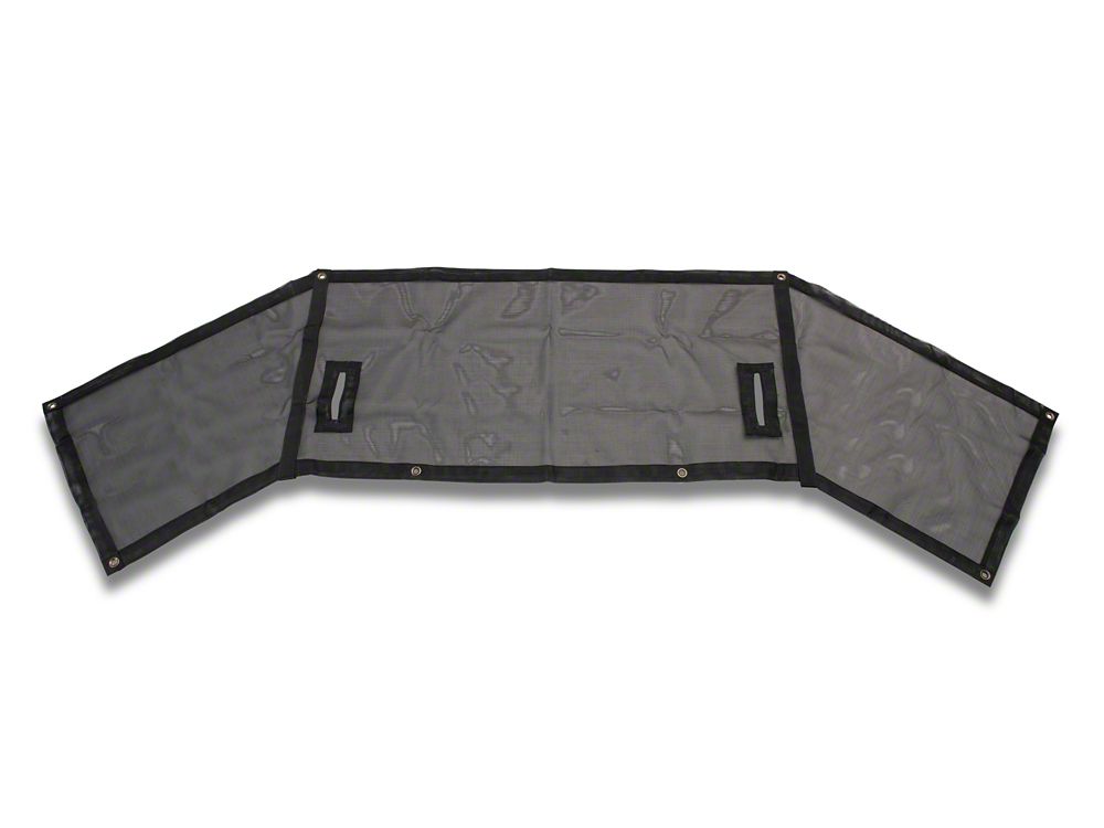 RedRock Mesh Wrap-Around Cargo Shade; Black (07-18 Jeep Wrangler JK 4-Door)
