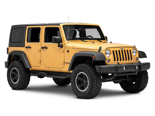 Jeep Licensed by RedRock Rubicon Hood Logo; White (07-18 Jeep Wrangler JK)