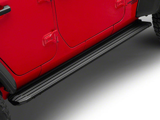 RedRock Aluminum Side Step Bars with LED Running Lights, Sequential Signals and Step Lights (18-25 Jeep Wrangler JL 4-Door)