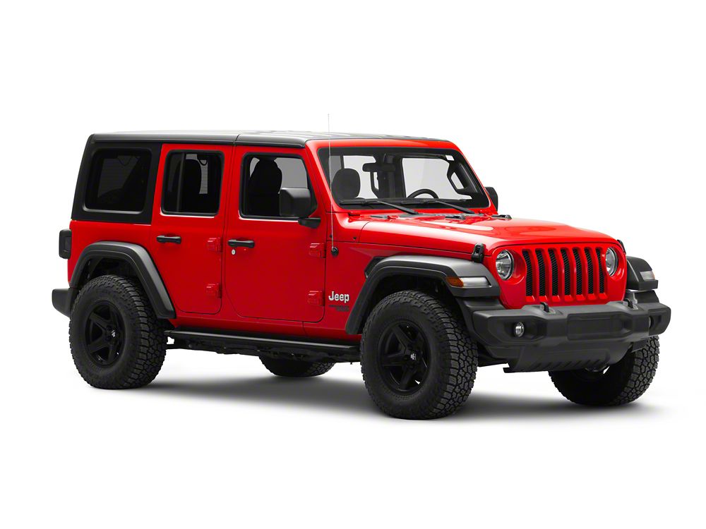 RedRock Aluminum Side Step Bars with LED Running Lights, Sequential Signals and Step Lights (18-25 Jeep Wrangler JL 4-Door)