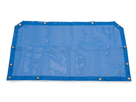 RedRock Mesh Sun Shade; Front; Blue (07-18 Jeep Wrangler JK)