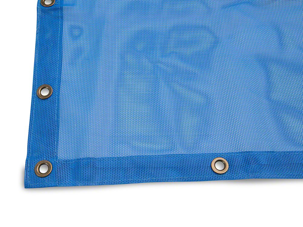 RedRock Mesh Sun Shade; Front; Blue (07-18 Jeep Wrangler JK)