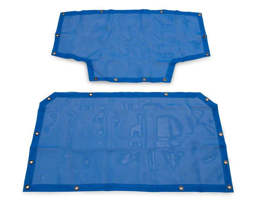 RedRock Mesh Sun Shade; Front and Rear; Blue (07-18 Jeep Wrangler JK 4-Door)