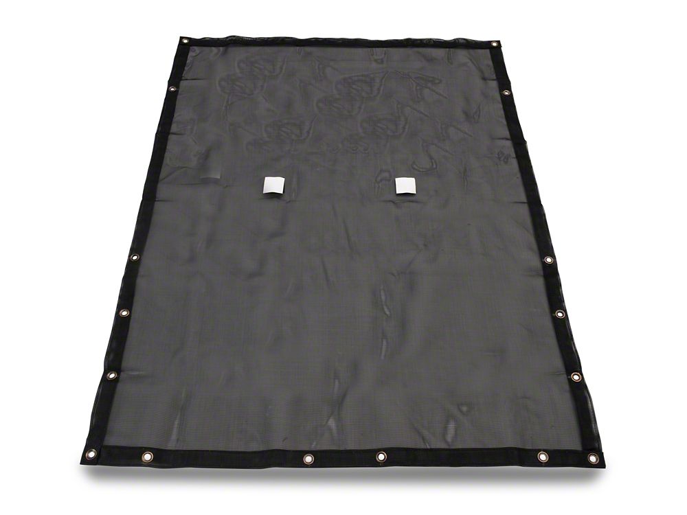 RedRock Full Length Mesh Sun Shade; Black (07-18 Jeep Wrangler JK 2-Door)