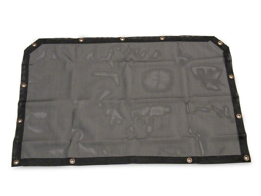RedRock Mesh Sun Shade; Front; Black (18-23 Jeep Wrangler JL)