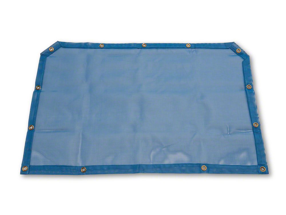 RedRock Mesh Sun Shade; Front; Blue (18-23 Jeep Wrangler JL)