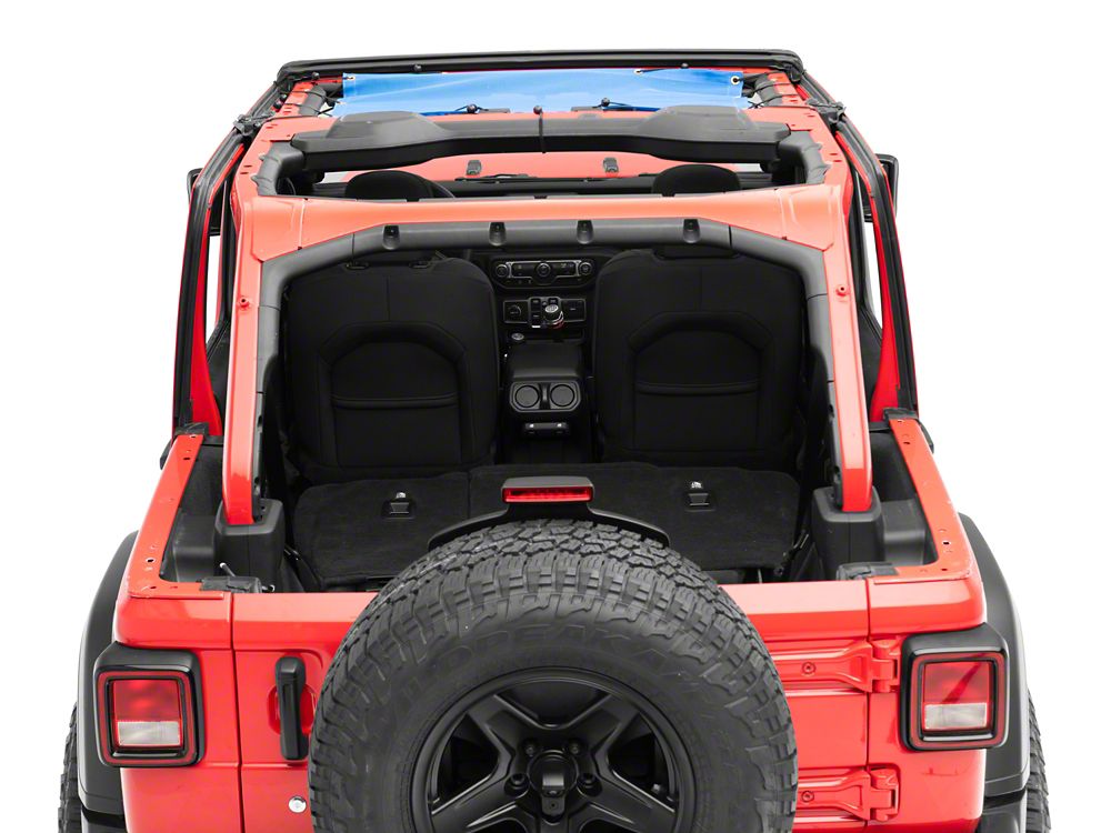 RedRock Mesh Sun Shade; Front; Blue (18-23 Jeep Wrangler JL)