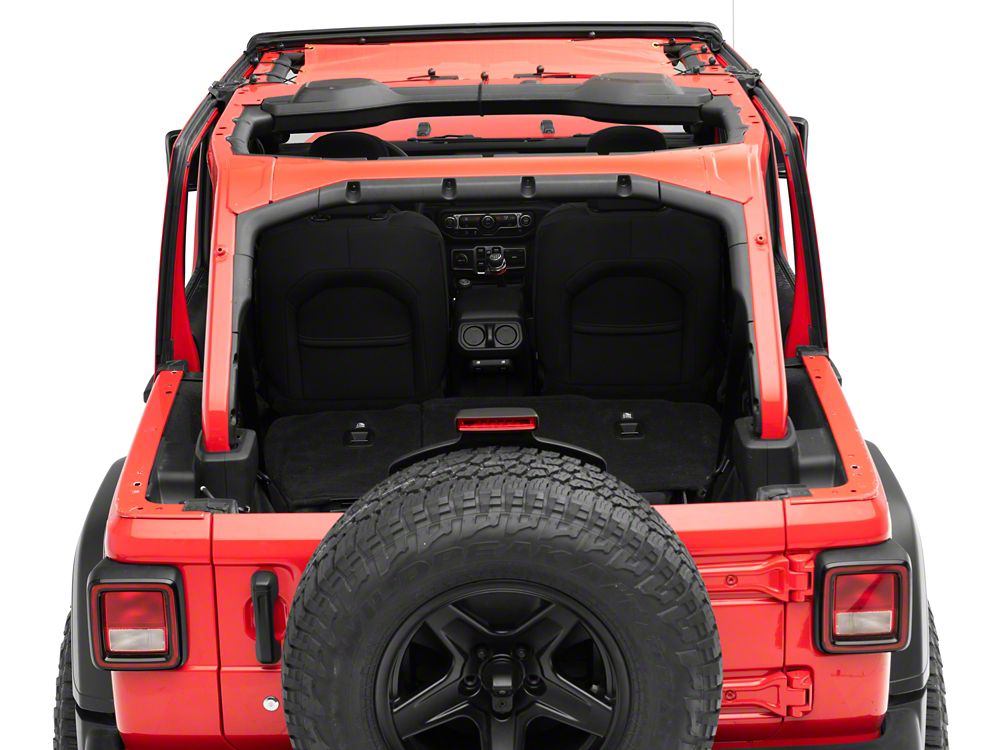 RedRock Mesh Sun Shade; Front; Red (18-23 Jeep Wrangler JL)