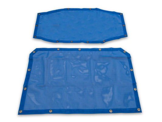 RedRock Mesh Sun Shade; Front and Rear; Blue (18-23 Jeep Wrangler JL 4-Door)