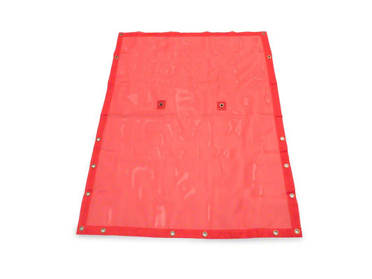 RedRock Full Length Mesh Sun Shade; Red (18-25 Jeep Wrangler JL)