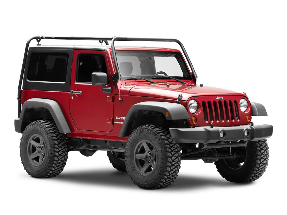 Jeep Licensed by RedRock Adventure Rack (07-18 Jeep Wrangler JK 2-Door)