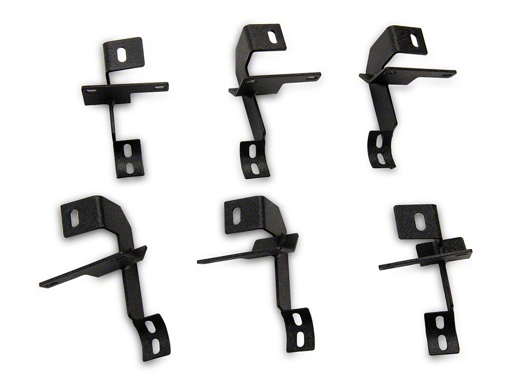 Jeep Licensed by RedRock 3-Inch Round Curved Side Step Bars with Jeep Logo; Textured Black (07-18 Jeep Wrangler JK 4-Door)