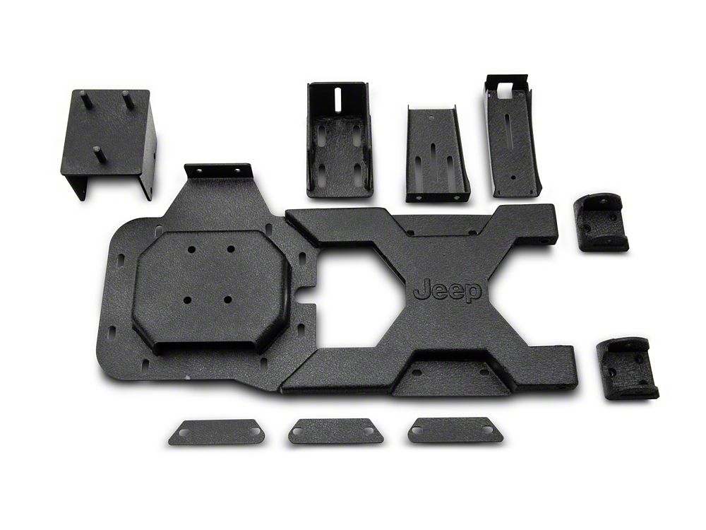 Jeep Licensed by RedRock HD Tire Carrier with Mount and Jeep Logo (07-18 Jeep Wrangler JK)