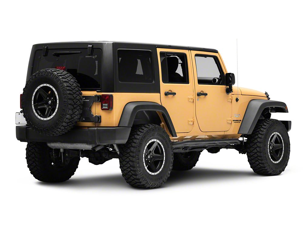 Jeep Licensed by RedRock HD Tire Carrier with Mount and Jeep Logo (07-18 Jeep Wrangler JK)