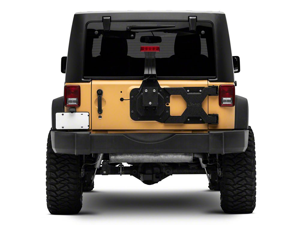 Jeep Licensed by RedRock HD Tire Carrier with Mount and Jeep Logo (07-18 Jeep Wrangler JK)