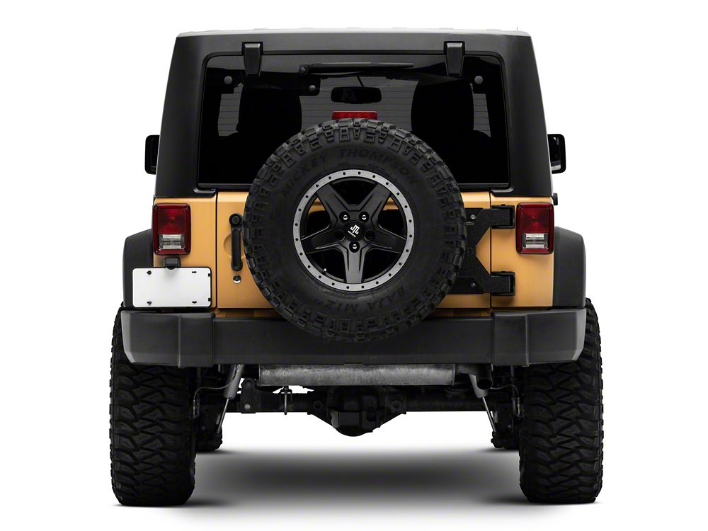 Jeep Licensed by RedRock HD Tire Carrier with Mount and Jeep Logo (07-18 Jeep Wrangler JK)