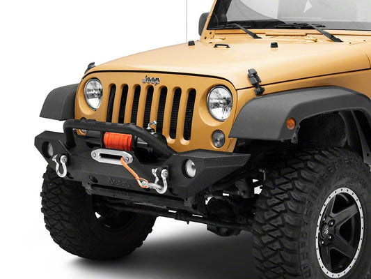 Jeep Licensed by RedRock Trail Force HD Front Bumper with Jeep Logo (07-18 Jeep Wrangler JK)