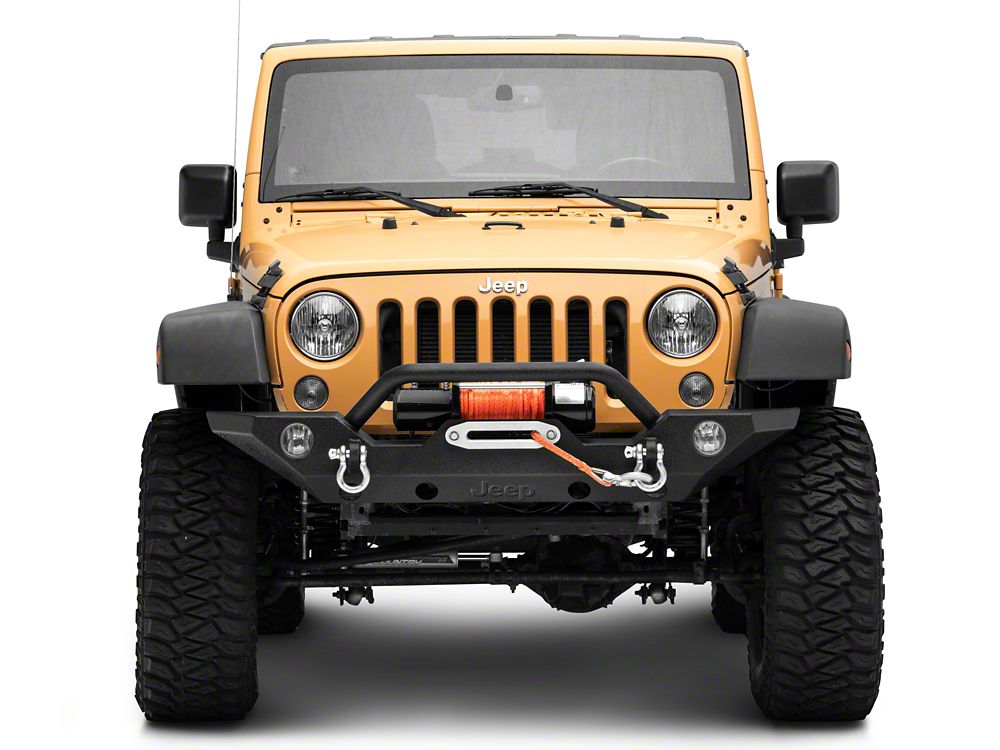 Jeep Licensed by RedRock Trail Force HD Front Bumper with Jeep Logo (07-18 Jeep Wrangler JK)