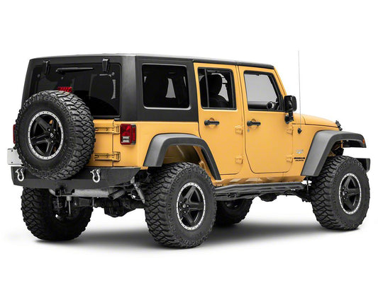 Jeep Licensed by RedRock Trail Force HD Rear Bumper with Jeep Logo (07-18 Jeep Wrangler JK)