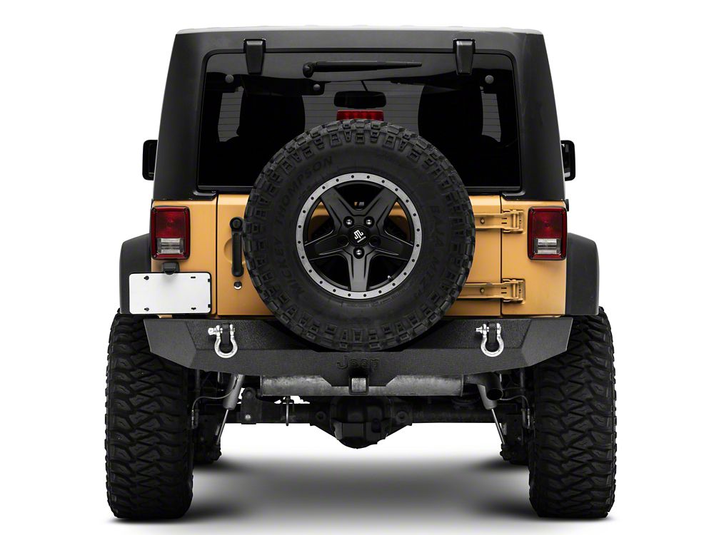 Jeep Licensed by RedRock Trail Force HD Rear Bumper with Jeep Logo (07-18 Jeep Wrangler JK)