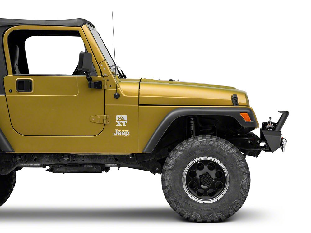 Jeep Licensed by RedRock Trail Force HD Front Bumper with Jeep Logo (87-06 Jeep Wrangler YJ & TJ)