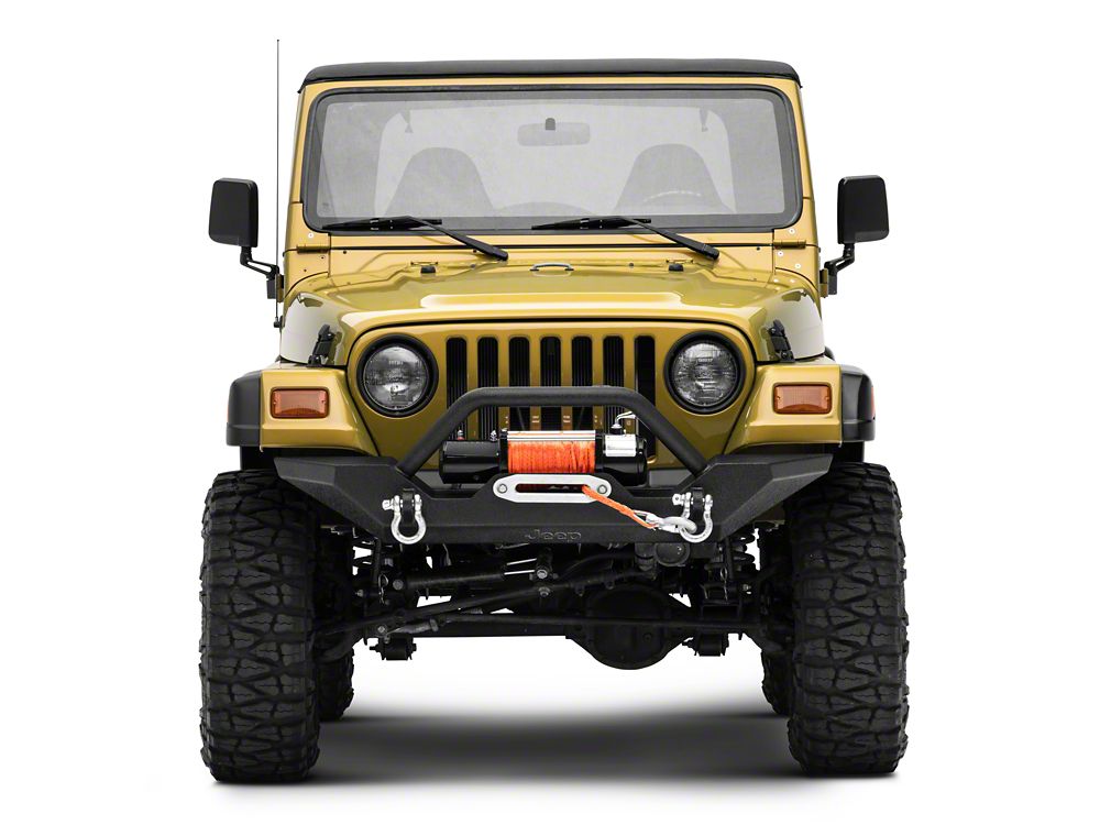 Jeep Licensed by RedRock Trail Force HD Front Bumper with Jeep Logo (87-06 Jeep Wrangler YJ & TJ)