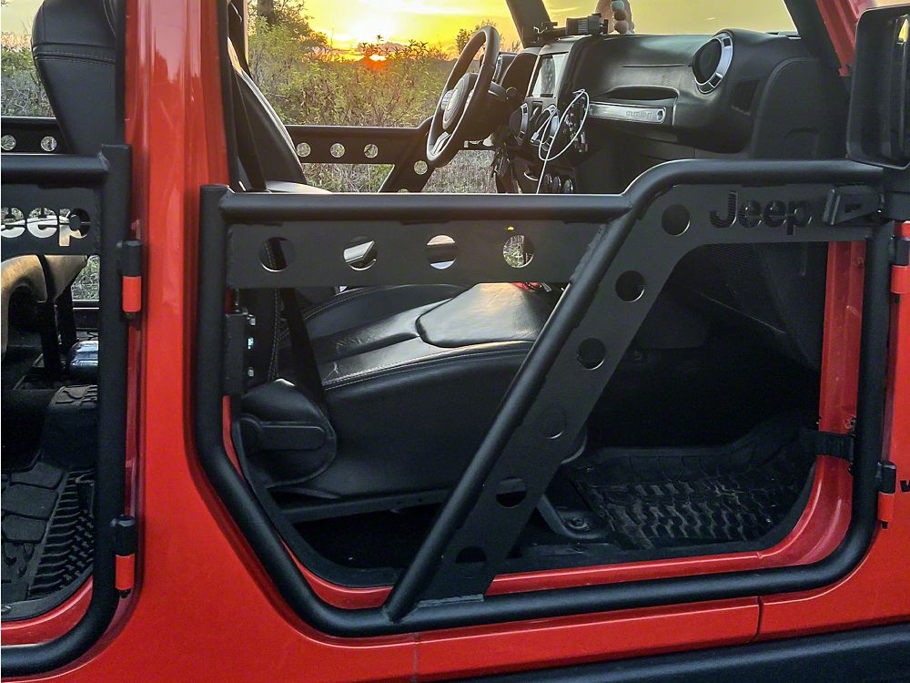 Jeep Licensed by RedRock HD Front Adventure Doors with Jeep Logo (07-18 Jeep Wrangler JK)