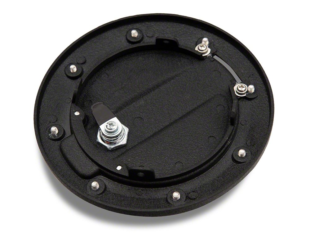 Jeep Licensed by RedRock Locking Fuel Door with Engraved Jeep Logo (07-18 Jeep Wrangler JK)