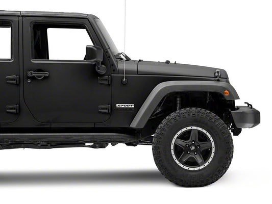 Jeep Licensed by RedRock Sport Side Logo; White (87-18 Jeep Wrangler YJ, TJ & JK)