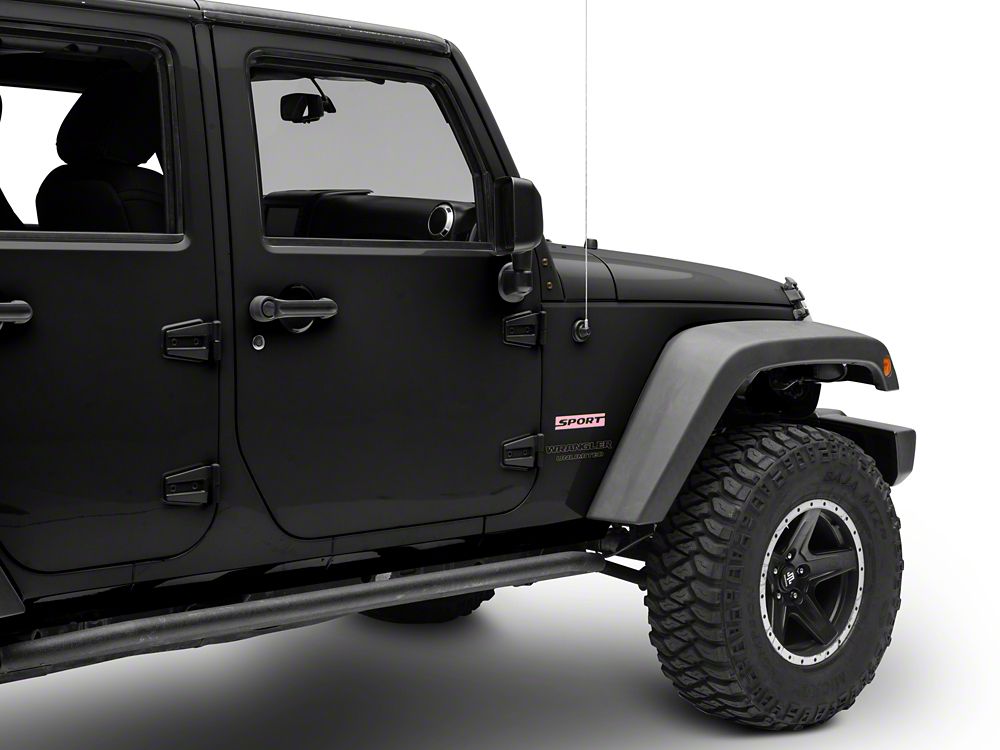 Jeep Licensed by RedRock Sport Side Logo; Pink (87-18 Jeep Wrangler YJ, TJ & JK)