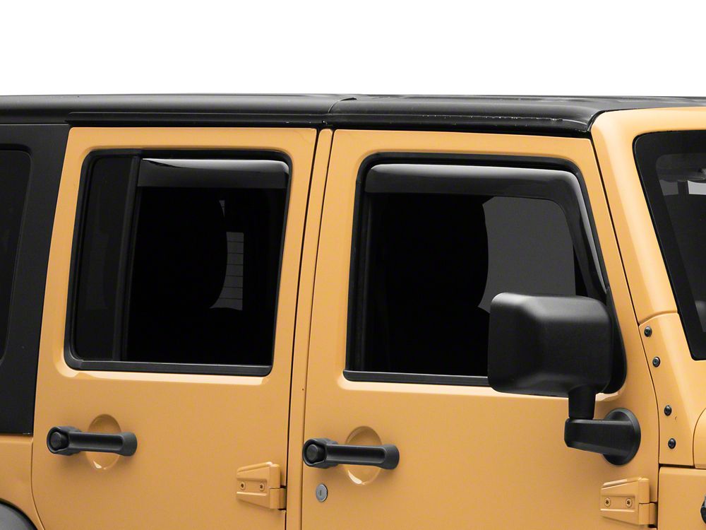 RedRock In-Channel Window Deflectors (07-18 Jeep Wrangler JK 4
