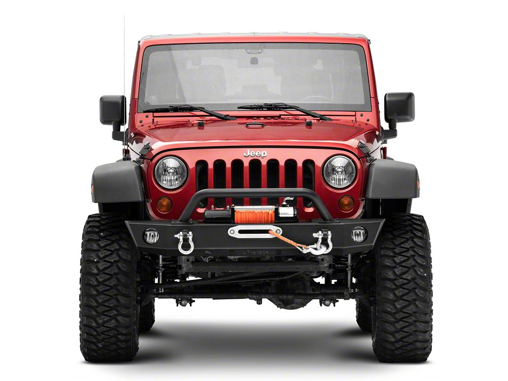 Jeep Licensed by RedRock Trekker Front Bumper with Jeep Logo (07-18 Jeep Wrangler JK)