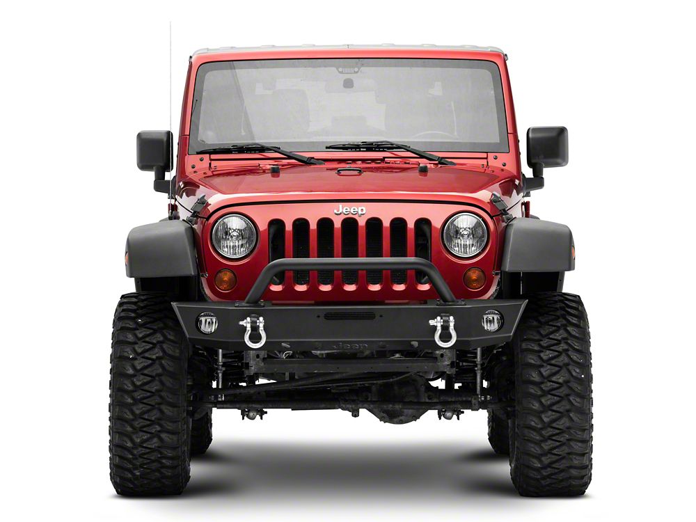 Jeep Licensed by RedRock Trekker Front Bumper with Jeep Logo (07-18 Jeep Wrangler JK)