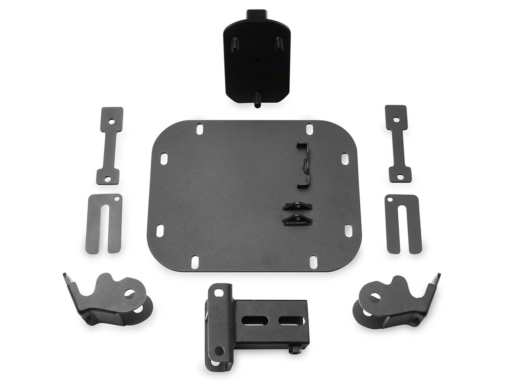 Jeep Licensed by RedRock HD Tire Carrier for OEM Tail Gate with Jeep Logo (07-18 Jeep Wrangler JK)