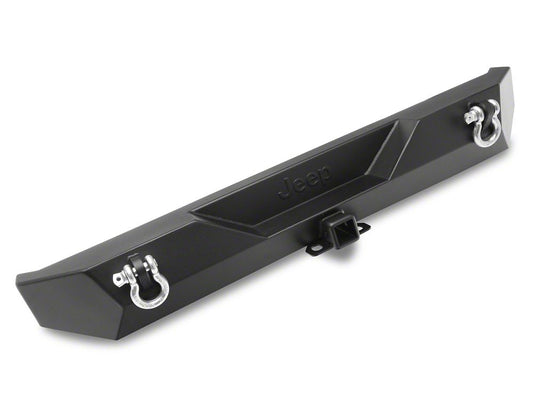 Jeep Licensed by RedRock Trail Force HD Rear Bumper with Jeep Logo (87-06 Jeep Wrangler YJ & TJ)