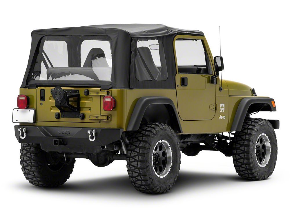Jeep Licensed by RedRock Trail Force HD Rear Bumper with Jeep Logo (87-06 Jeep Wrangler YJ & TJ)