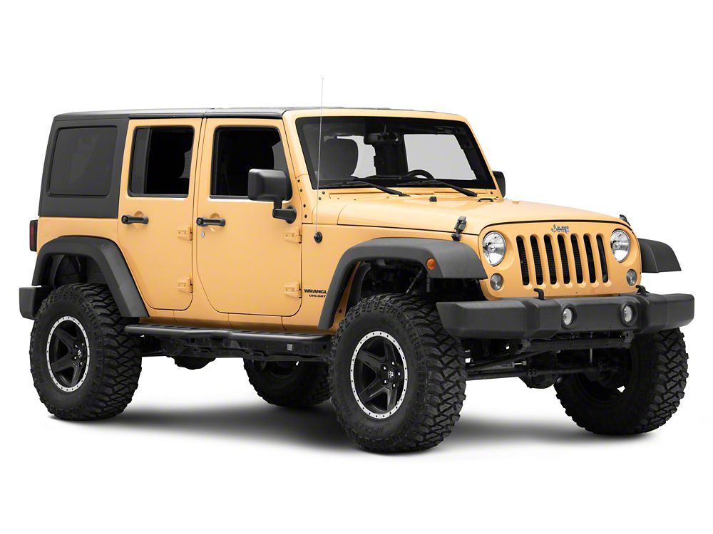 Jeep Licensed by RedRock Extreme HD Rocker Steps with Jeep Logo (07-18 Jeep Wrangler JK)