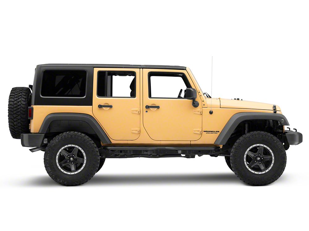 Jeep Licensed by RedRock Extreme HD Rocker Steps with Jeep Logo (07-18 Jeep Wrangler JK)