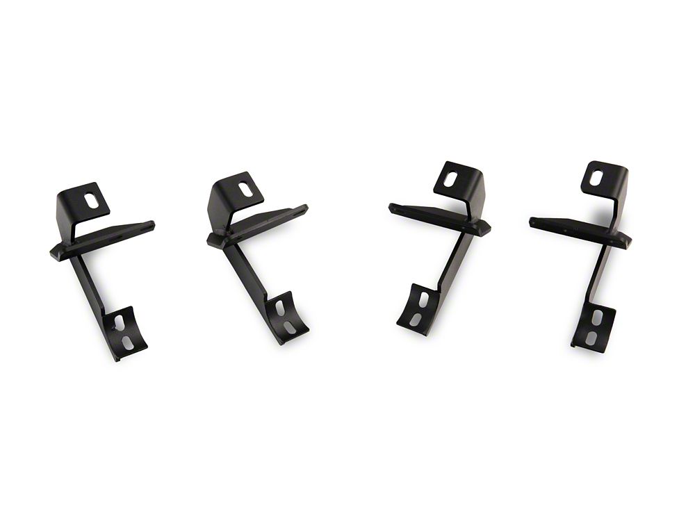 Jeep Licensed by RedRock 3-Inch Round Curved Side Step Bars with Jeep Logo (07-18 Jeep Wrangler JK 2-Door)