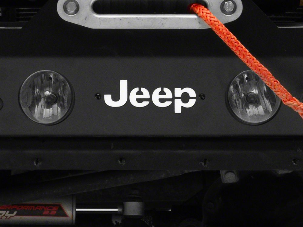 Jeep Licensed by RedRock HD Stubby Front Bumper with LED Jeep Logo Backlight (07-18 Jeep Wrangler JK)