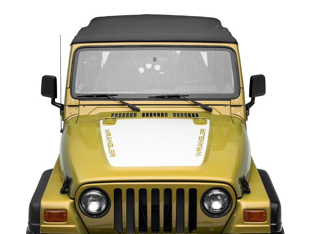 Jeep Licensed by RedRock Wrangler Hood Decal; Silver (97-06 Jeep Wrangler TJ)