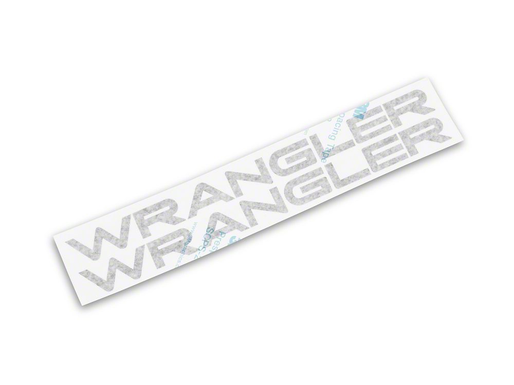 Jeep Licensed by RedRock Wrangler Hood Logo; Matte Black (97-06 Jeep Wrangler TJ)