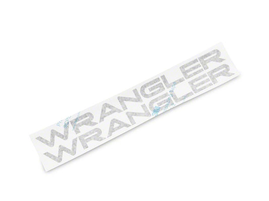 Jeep Licensed by RedRock Wrangler Hood Logo; Black (97-06 Jeep Wrangler TJ)