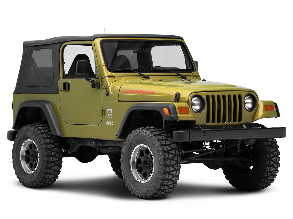 Jeep Licensed by RedRock Wrangler Hood Logo; Red (97-06 Jeep Wrangler TJ)