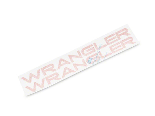 Jeep Licensed by RedRock Wrangler Hood Logo; Red (97-06 Jeep Wrangler TJ)