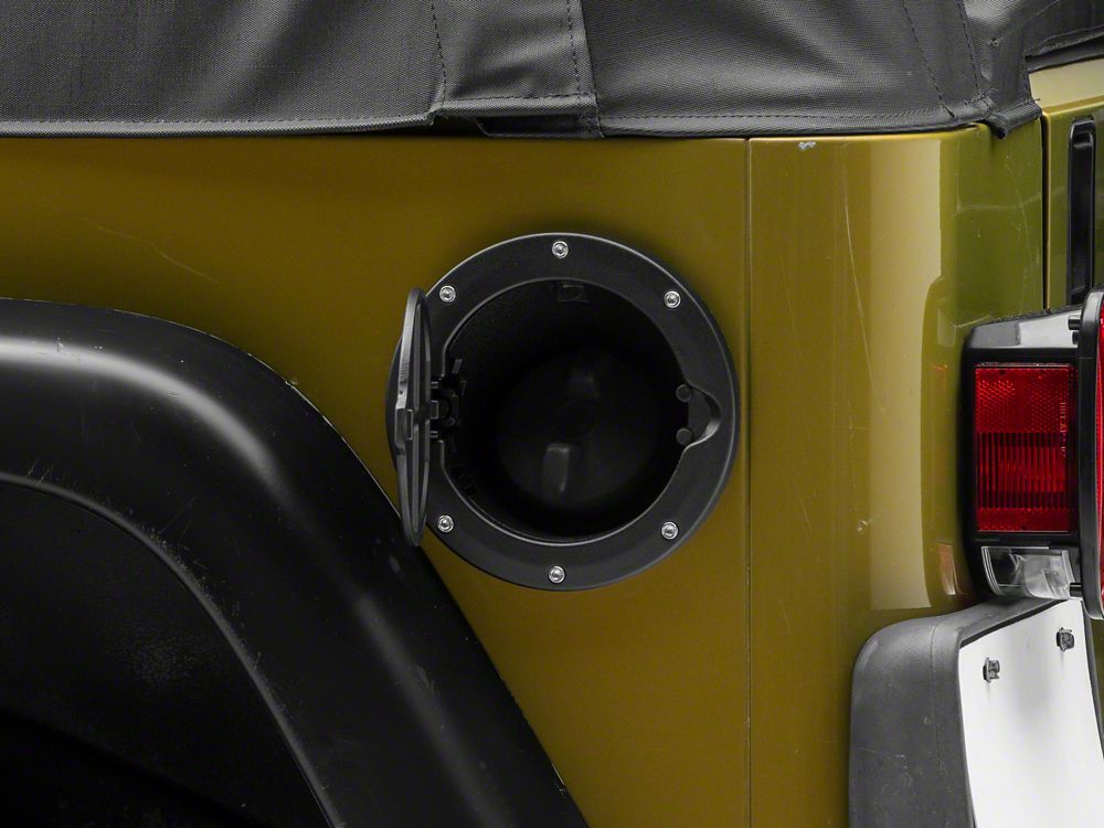 RedRock Fuel Door; Textured Black (97-06 Jeep Wrangler TJ)