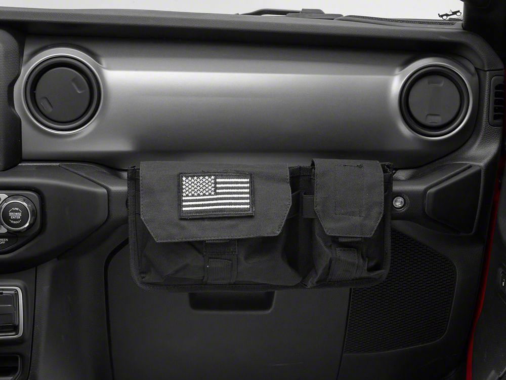 RedRock Passenger Storage Bag with Flag Logo (07-25 Jeep Wrangler JK & JL)